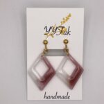 Calico aster -色褪せぬ水辺- / レジンイヤリング / Meipuru 041 YOU & YUU Fukuoka Handmade Accessories Shop