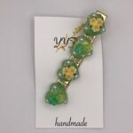 Heart of Emerald / レジンヘアクリップ / sinobu 235 YOU & YUU Fukuoka Handmade Accessories Shop
