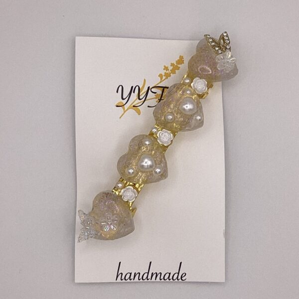 Heart of White / レジンバレッタ / sinobu 234 YOU & YUU Fukuoka Handmade Accessories Shop