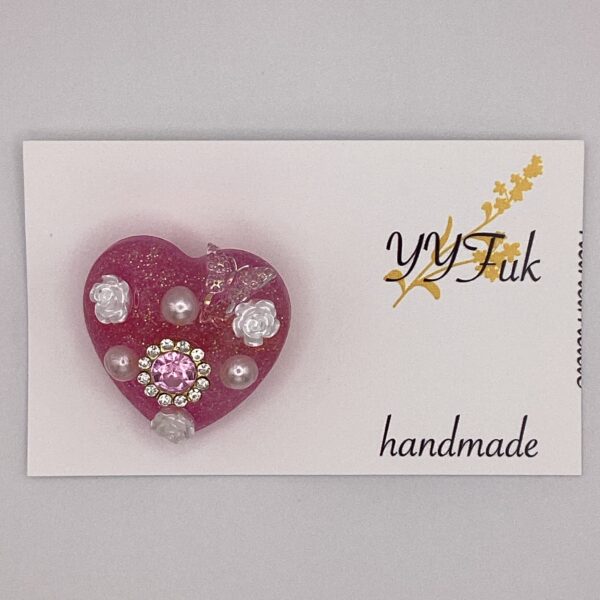 ハートフル Vol.27 / レジンブローチ / sinobu 228 YOU & YUU Fukuoka Handmade Accessories Shop