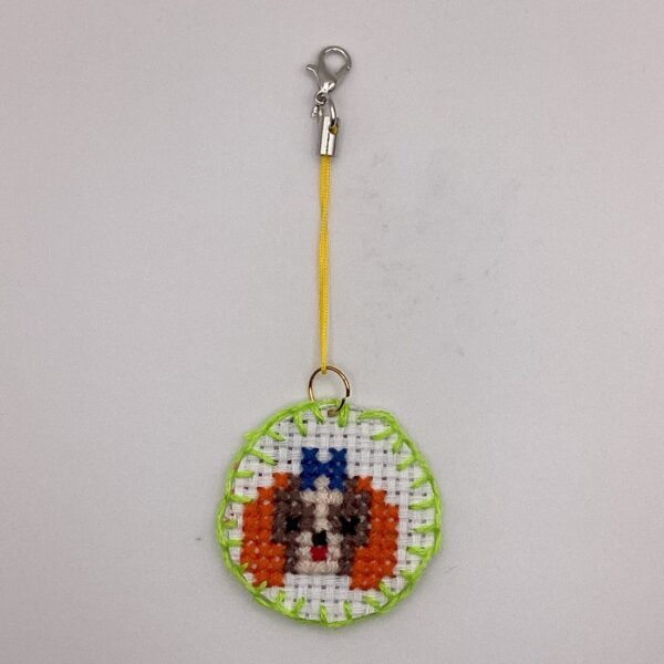 わんちゃん刺繍 / ストラップ / Tuesday 318 YOU & YUU Fukuoka Handmade Accessories Shop