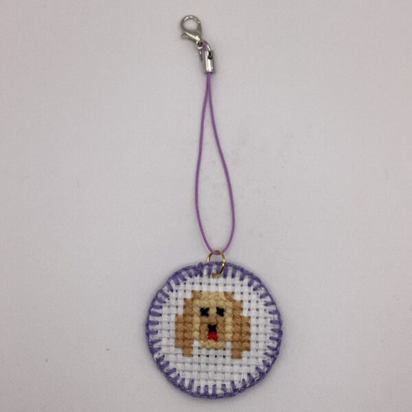 わんちゃん刺繍 / ストラップ / Tuesday 322 YOU & YUU Fukuoka Handmade Accessories Shop