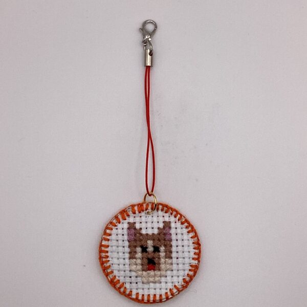 わんちゃん刺繍 / ストラップ / Tuesday 327 YOU & YUU Fukuoka Handmade Accessories Shop