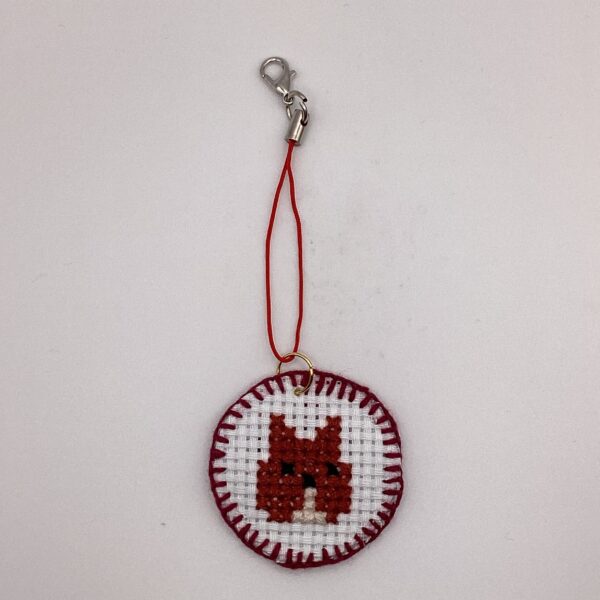 わんちゃん刺繍 / ストラップ / Tuesday 329 YOU & YUU Fukuoka Handmade Accessories Shop