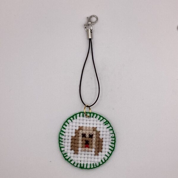 わんちゃん刺繍 / ストラップ / Tuesday 330 YOU & YUU Fukuoka Handmade Accessories Shop