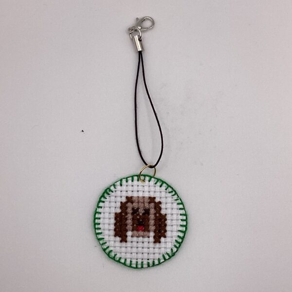わんちゃん刺繍 / ストラップ / Tuesday 332 YOU & YUU Fukuoka Handmade Accessories Shop