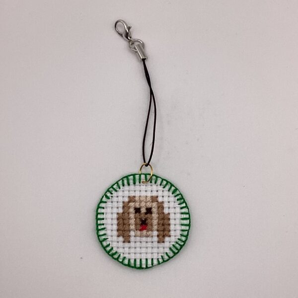 わんちゃん刺繍 / ストラップ / Tuesday 333 YOU & YUU Fukuoka Handmade Accessories Shop