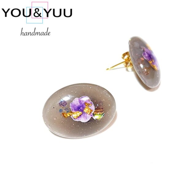 華やぎグレー / ピアス / L's 021