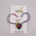 Heart shaped DEC / レジンストラップ / sinobu 179