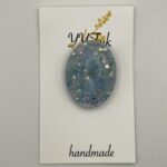 ドライフラワー・ラメ / レジンブローチ / sinobu 028