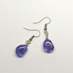 オーロラブルーの幻想ピアス / レジンピアス / Ls 272