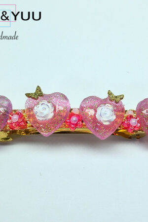 プリンセスローズハートバレッタ / レジンバレッタ / sinobu 248