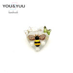 ビージュエル・ハートブローチ / レジンブローチ / sinobu 265