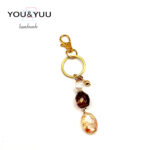 オーロラペタル♡レジンチャームキーリング / レジンキーホルダー / Ls 227